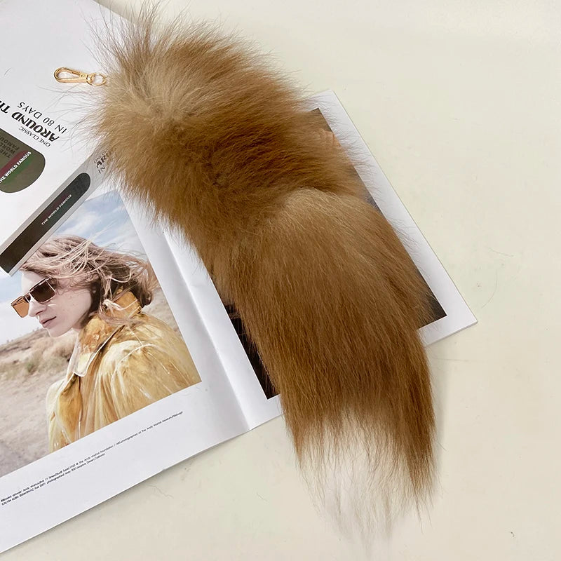 Fox Tail Keychain