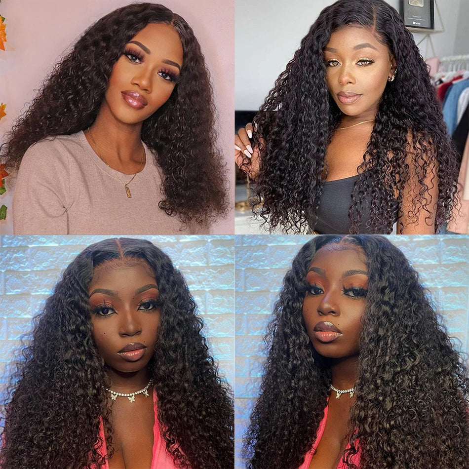 15A Malaysian Hair Bundles With Frontal Kinky Curly Bundles With Frontal 13x4 Ear to Ear Lace Frontal Human Hair Weave Extension