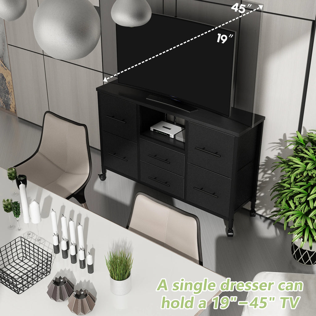 The "Aesthetic Cloud" 6-Drawer Media Center