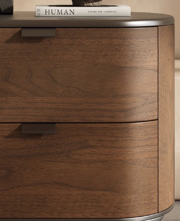 ☕ The "Midnight Mocha" Curved Nightstand ☕