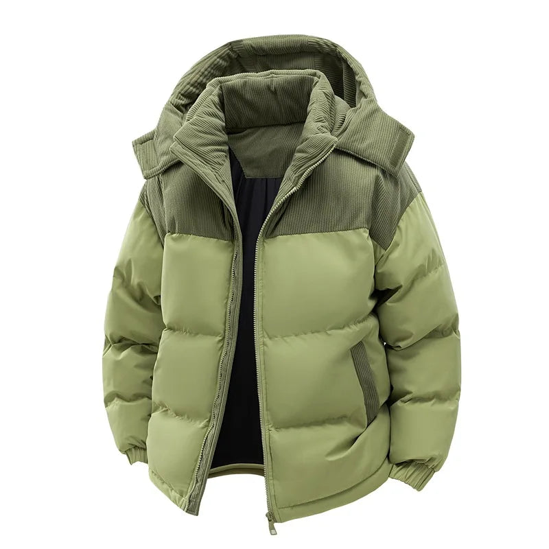 Cotton-Padded Jacket with Fleece