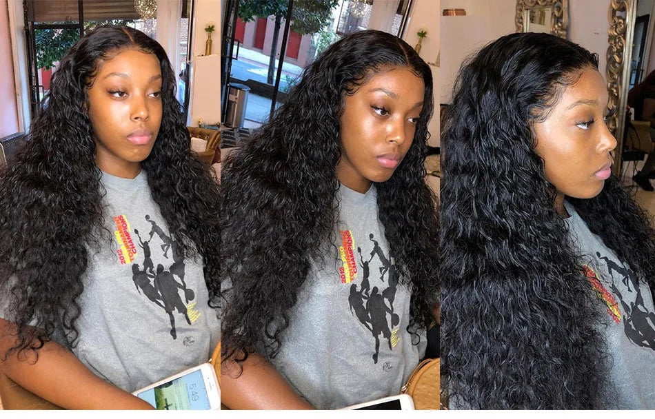 15A Malaysian Hair Bundles With Frontal Kinky Curly Bundles With Frontal 13x4 Ear to Ear Lace Frontal Human Hair Weave Extension