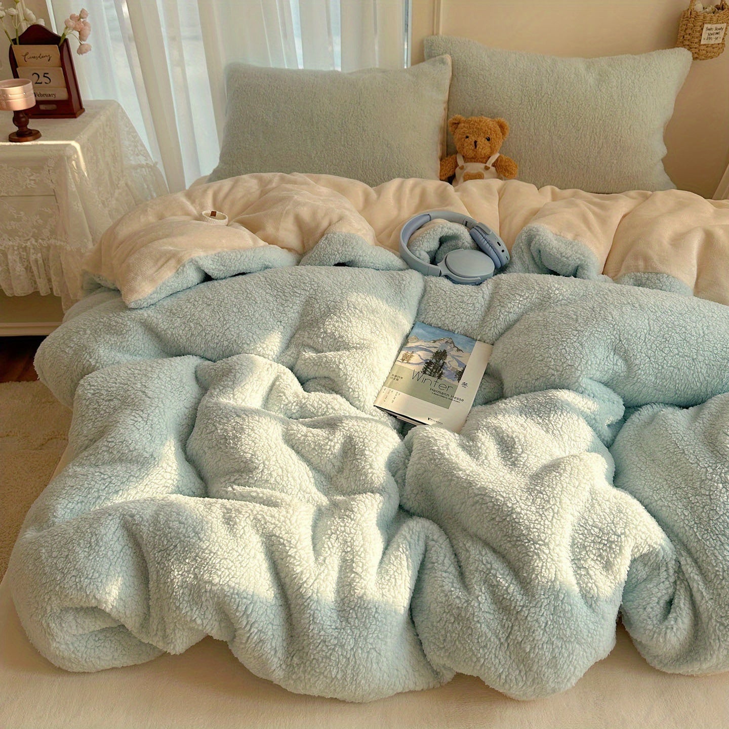 {3/4pcs} Lambskin Milk Velvet Set