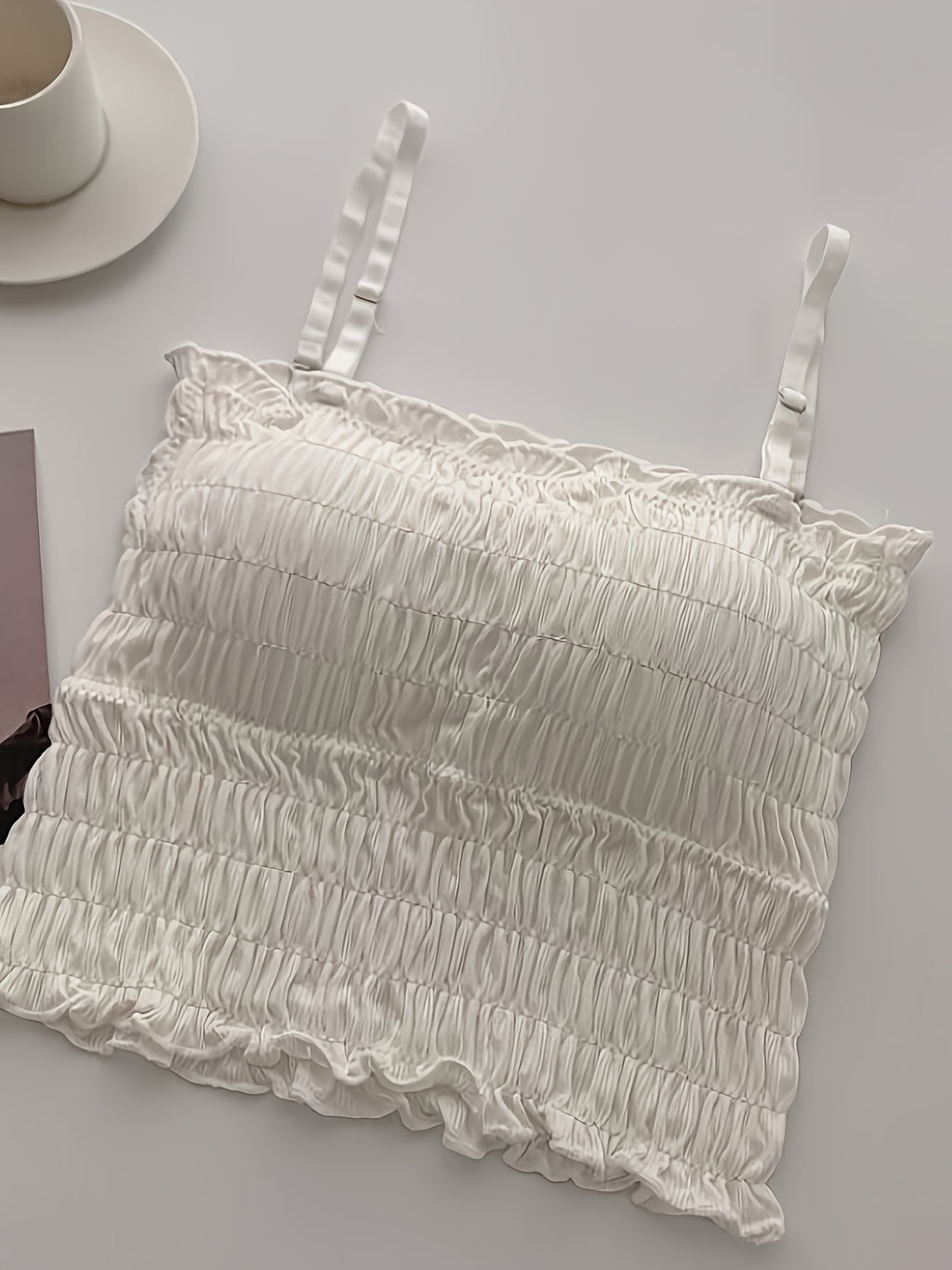 {3pcs} Women's Ruffled Lace Cami Tops