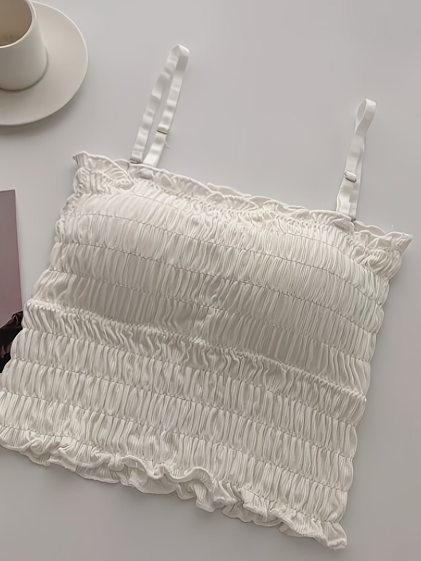 {3pcs} Women's Ruffled Lace Cami Tops