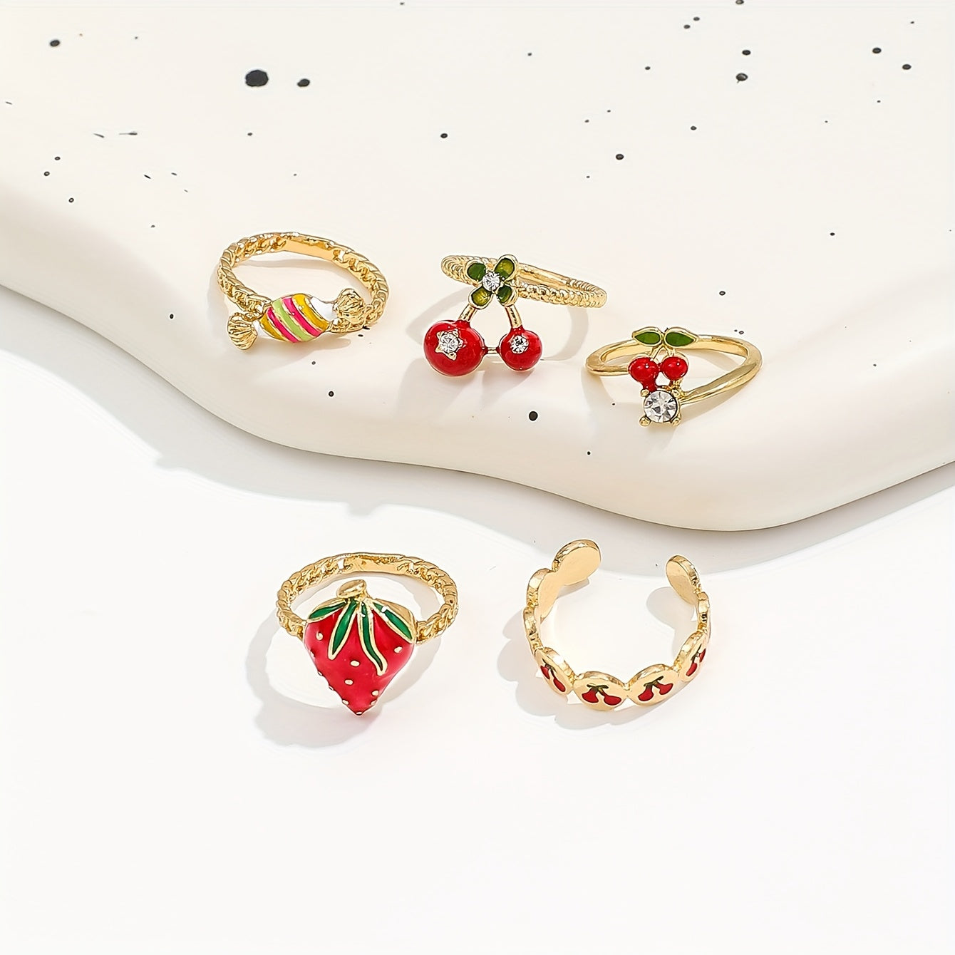 {5pcs} Fashion Rings Set