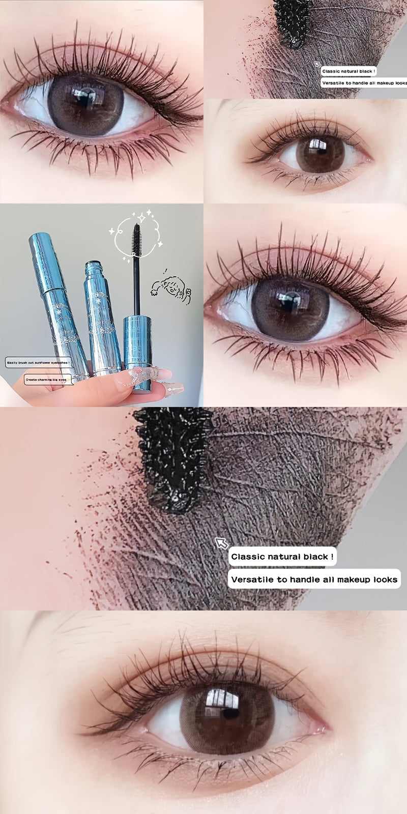 Long-Lasting Waterproof & Smudge-Proof Mascara