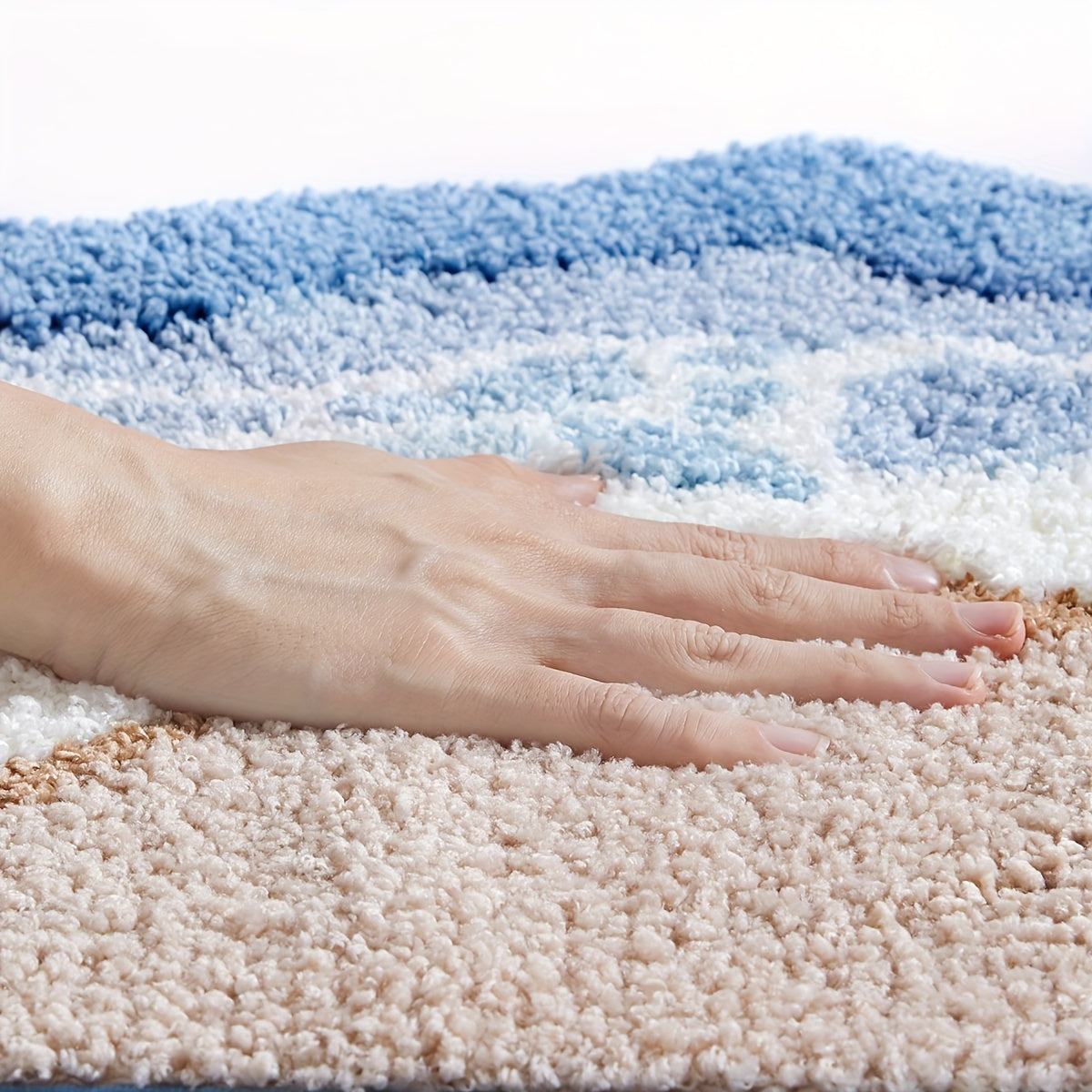 {1pc} Seashore Plush Bath Mat