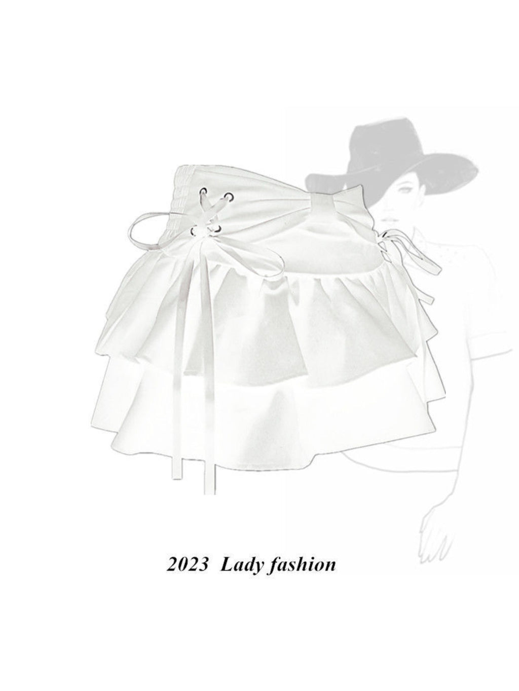 Women'S Blue Denim Pleated Mini Skirt - High Waist Slim Fit A-Line Skirt Shorts with Layered Ruffled Hem, Structured Waist & Smooth Texture, All-Season Versatile Casual to Semi-Formal Outfits, Trendy Fashion Skirt for Women,