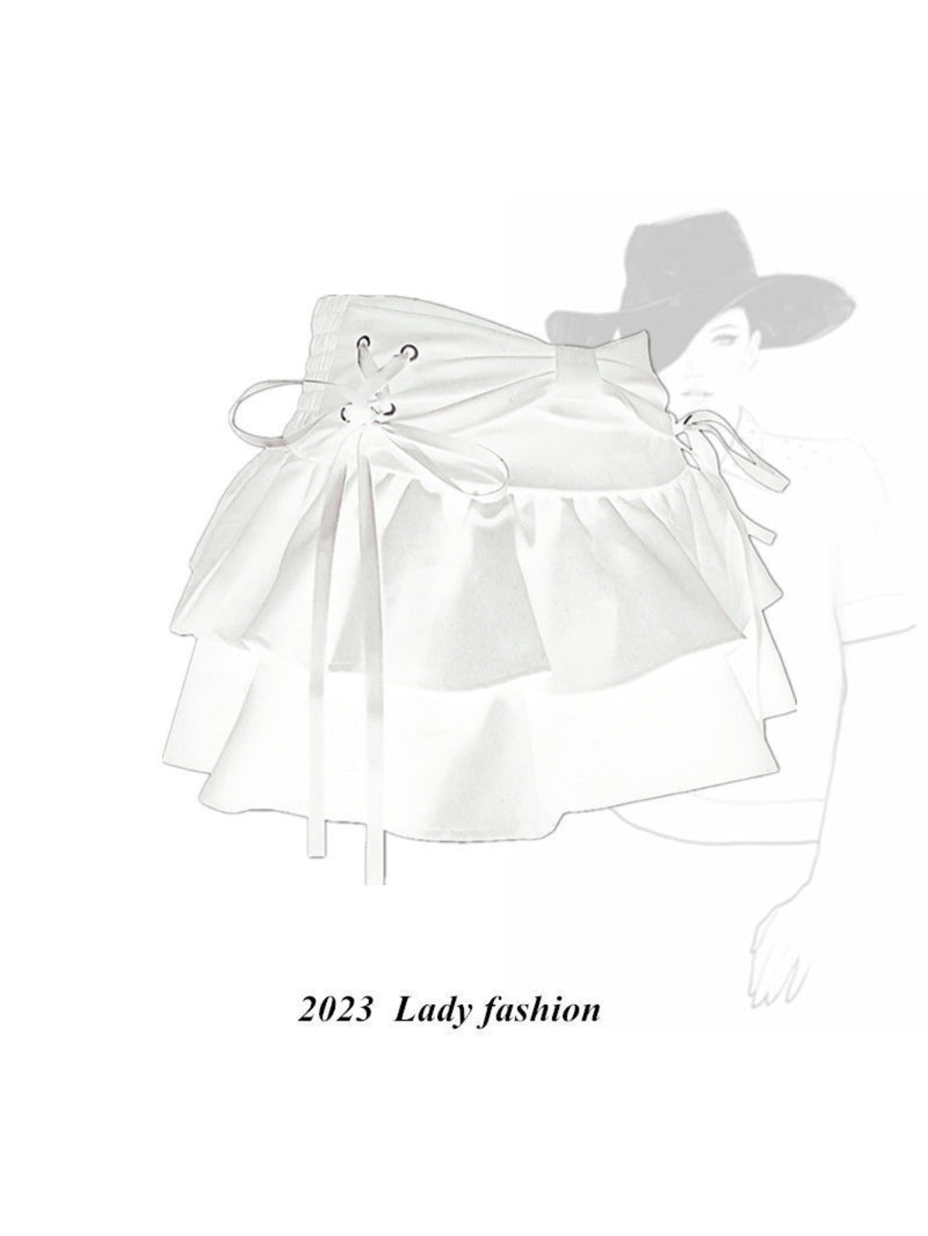 Women'S Blue Denim Pleated Mini Skirt - High Waist Slim Fit A-Line Skirt Shorts with Layered Ruffled Hem, Structured Waist & Smooth Texture, All-Season Versatile Casual to Semi-Formal Outfits, Trendy Fashion Skirt for Women,