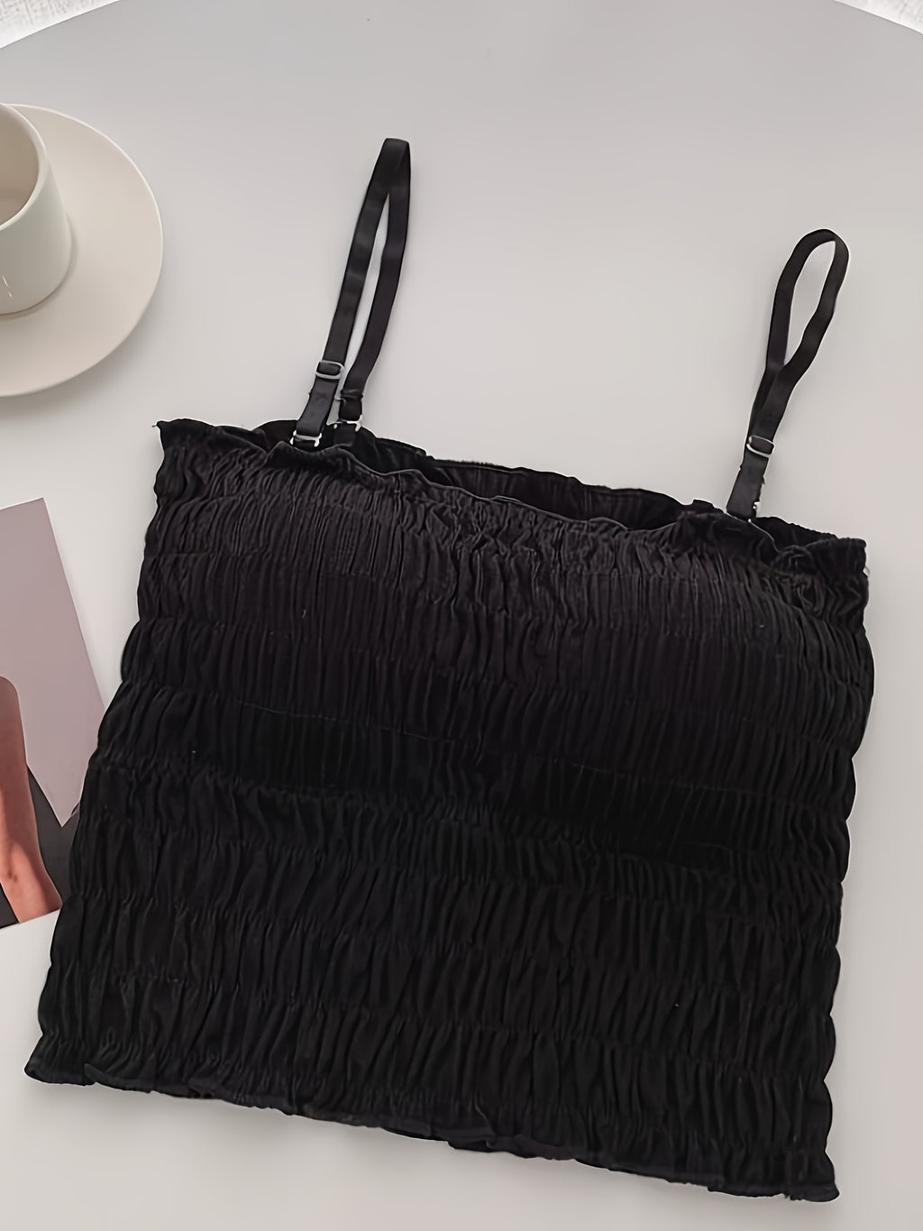 {3pcs} Women's Ruffled Lace Cami Tops