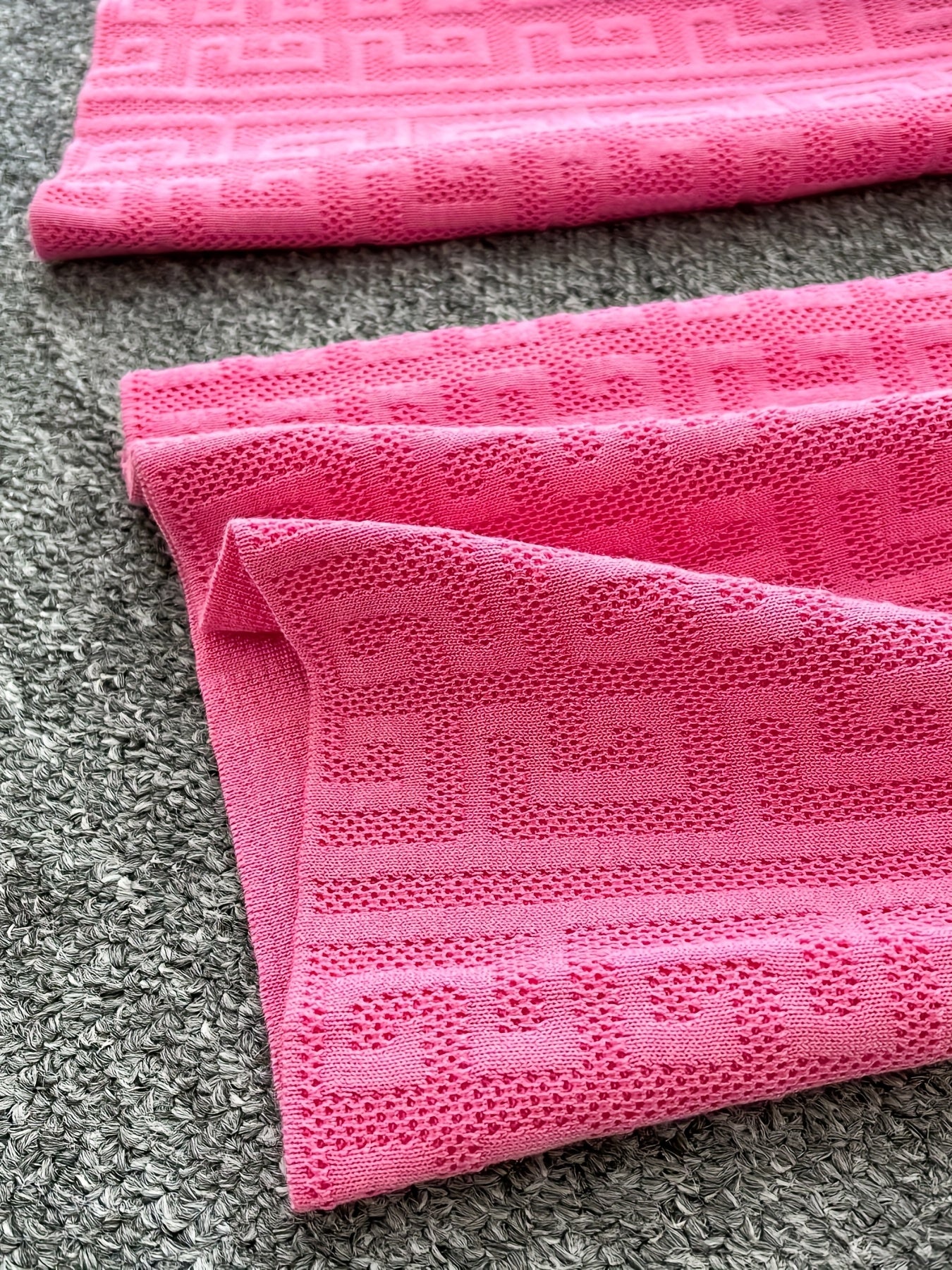 Cardigan Loose Jacquard Two-Piece Set