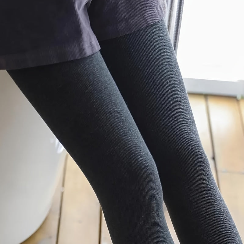 1pc Winter Fashion Simple Style Grey Women's Pantyhose Comfortable Medium Thickness Tights