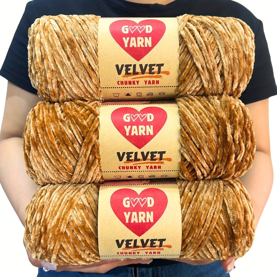 600g Big Chenille Velvet Yarn