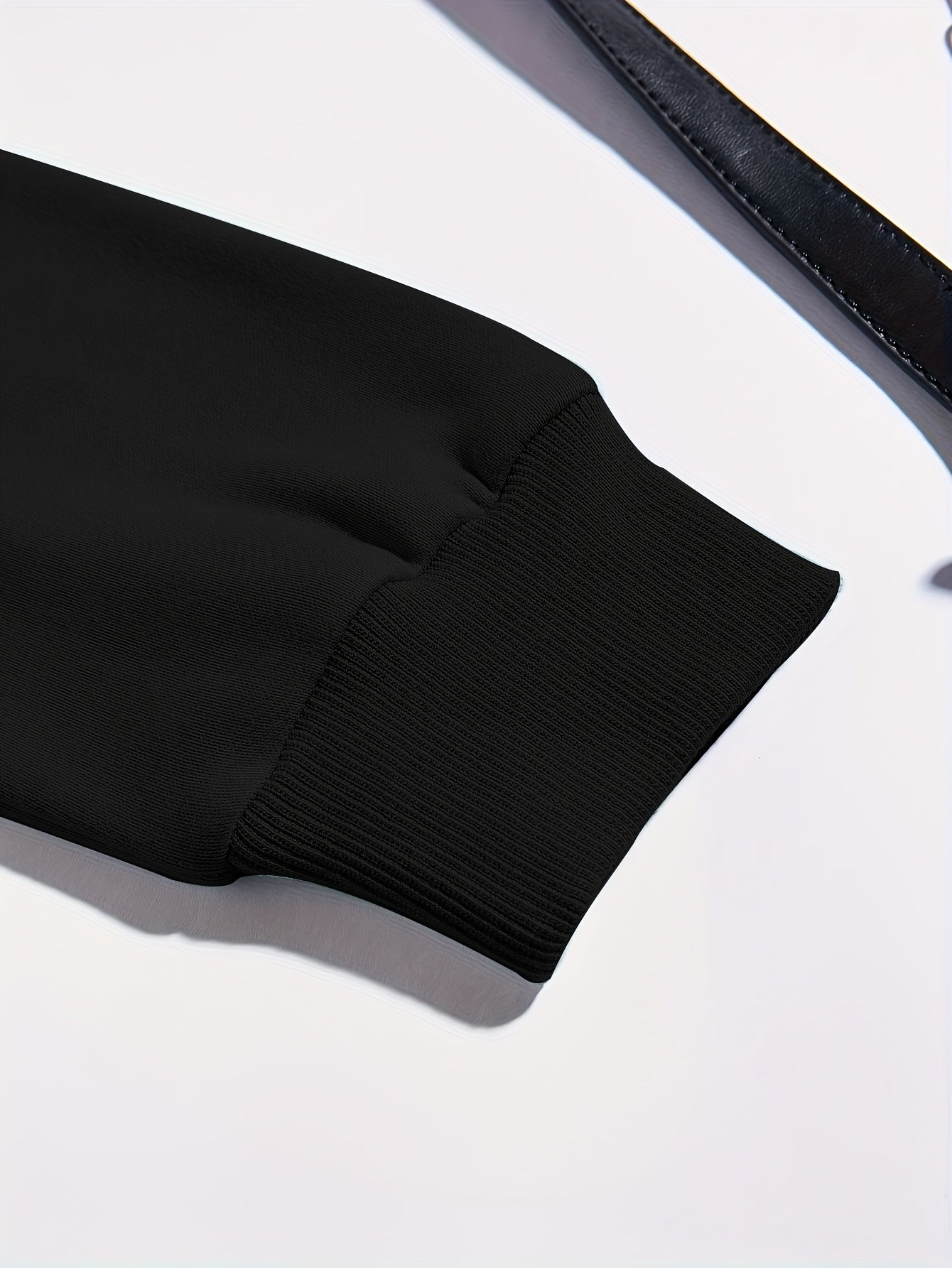 Women'S Sporty Casual Letter Print Crew Neck Sweatshirt - Cozy Fleece-Lined, Machine Washable, Black with "OVERSTIMULATED" Design, Perfect for Fall/Winter, Casual Sportswear | Relaxed Fit Sweatshirt | Machine Washable Top, Sw