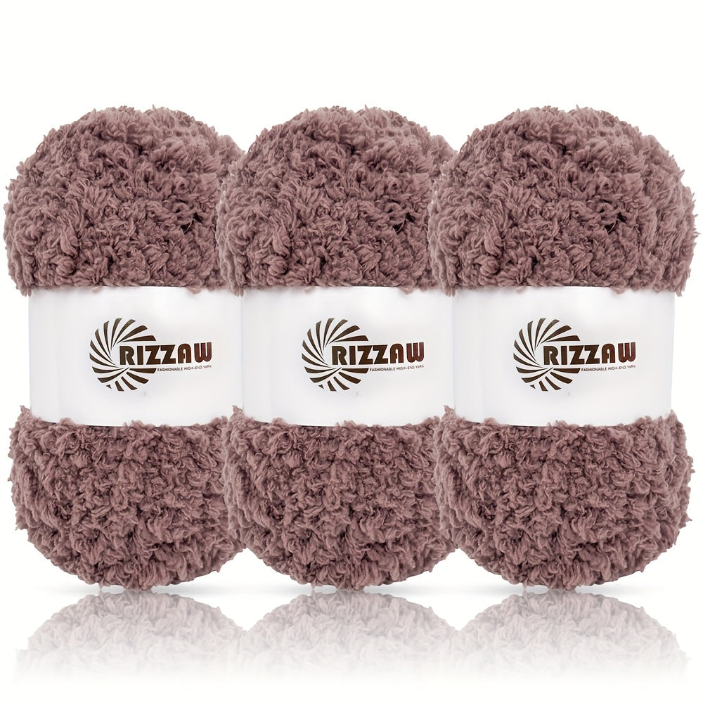 {3-Pack} Coral Fleece Soft Yarn