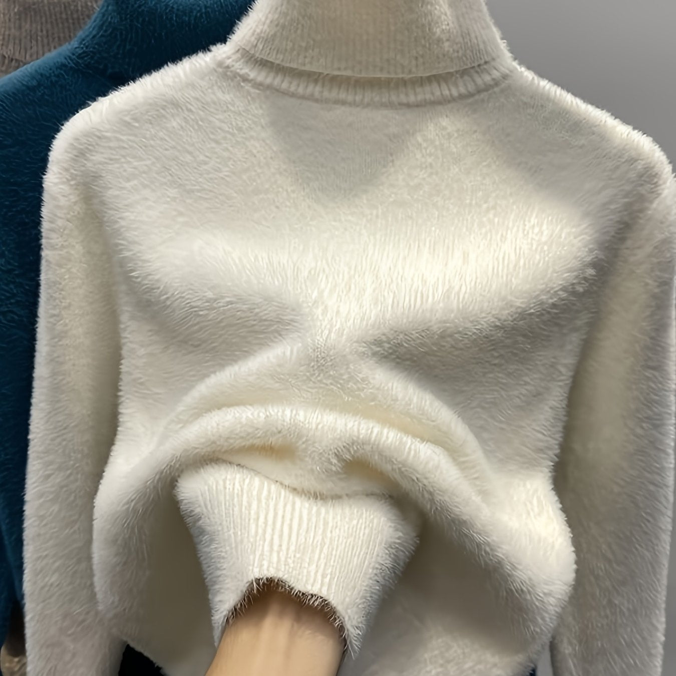 Faux Fur Turtleneck