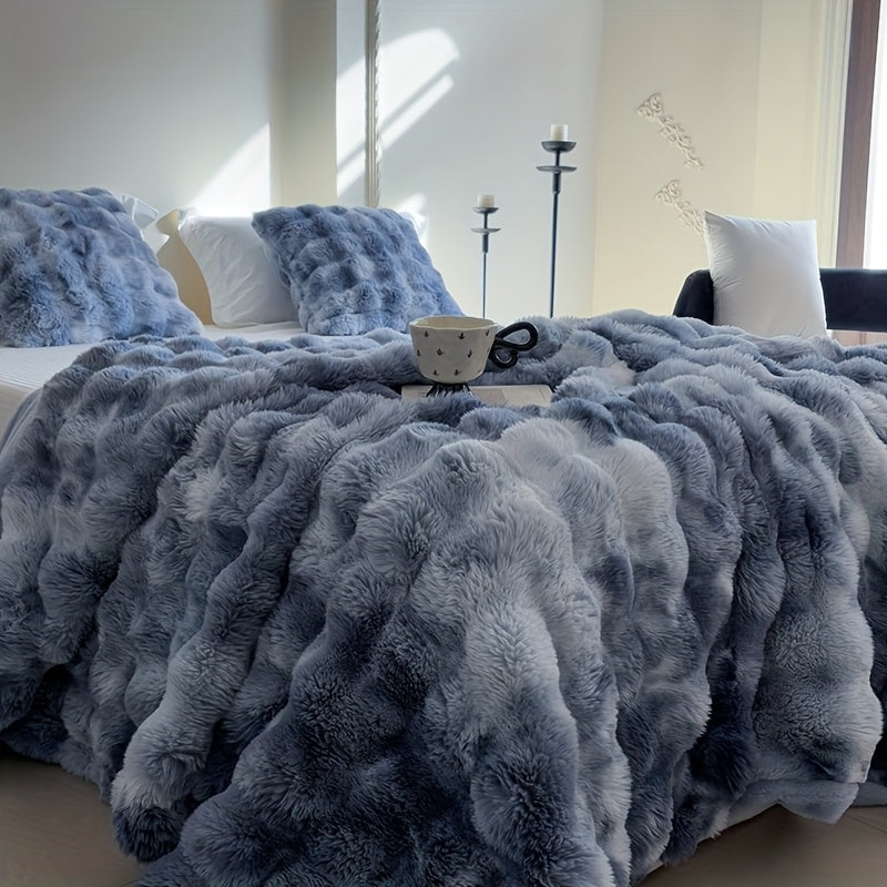 Faux Rabbit Fur Blanket