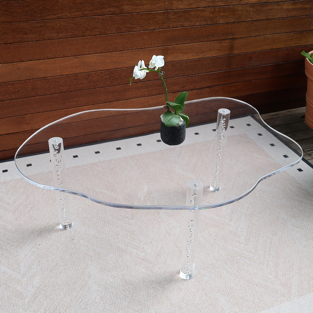 39.2'' Clear Acrylic Coffee Table