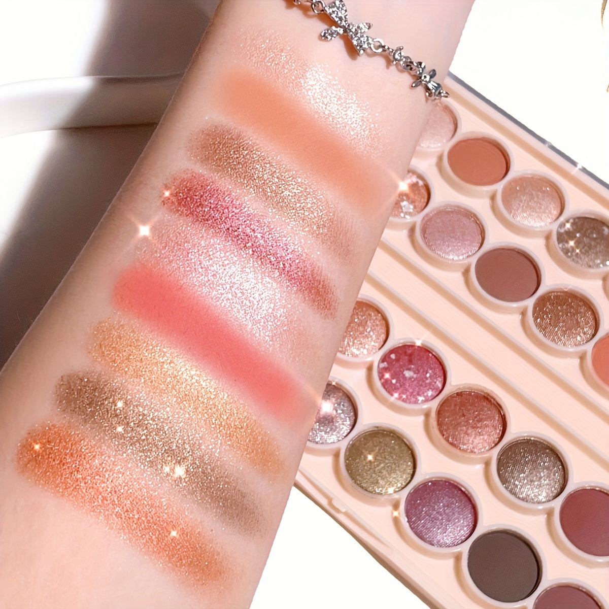 Highly Pigmented Eyeshadow Palette with 34 Shades