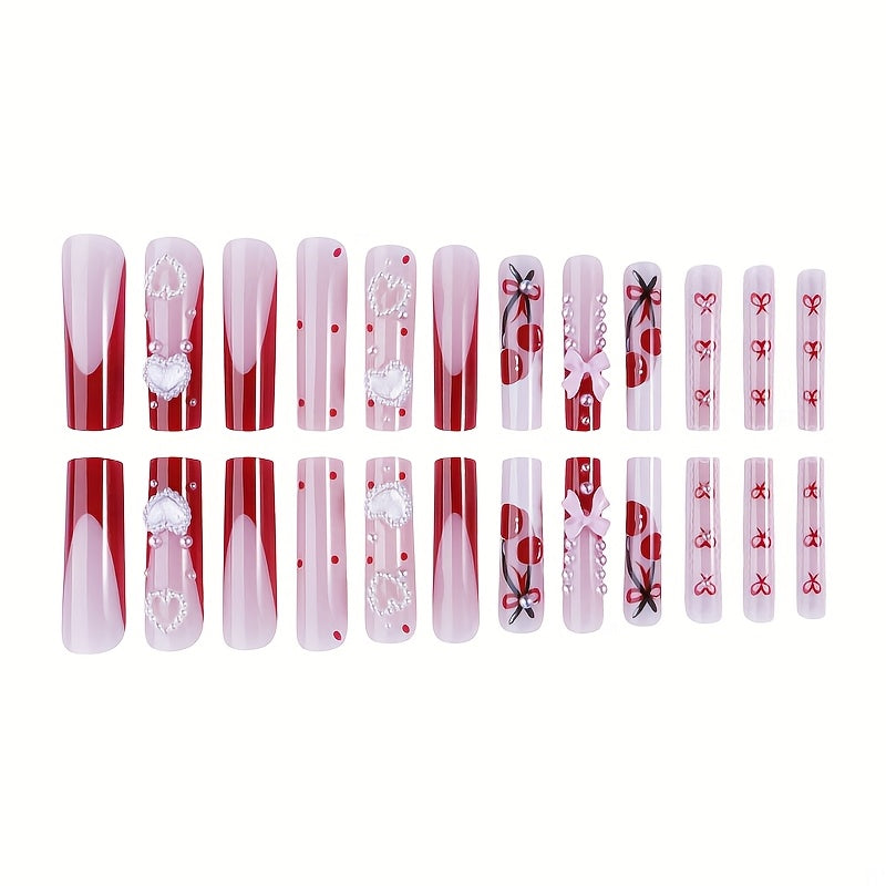 Sweet Cherry Fake Nails