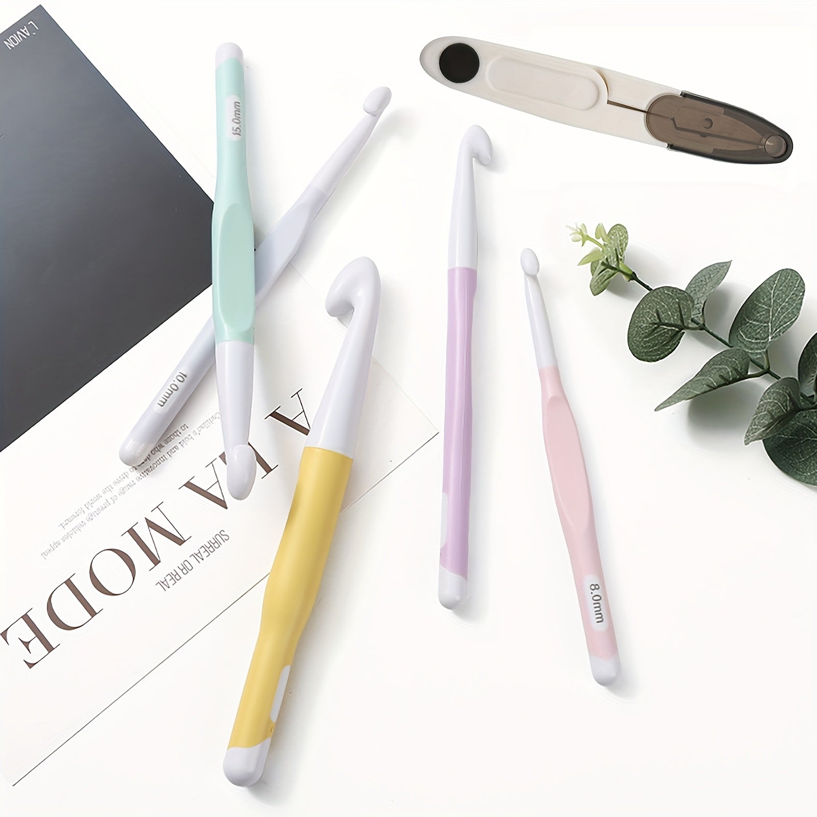 {5pcs} Large Ergonomic Crochet Hooks Set