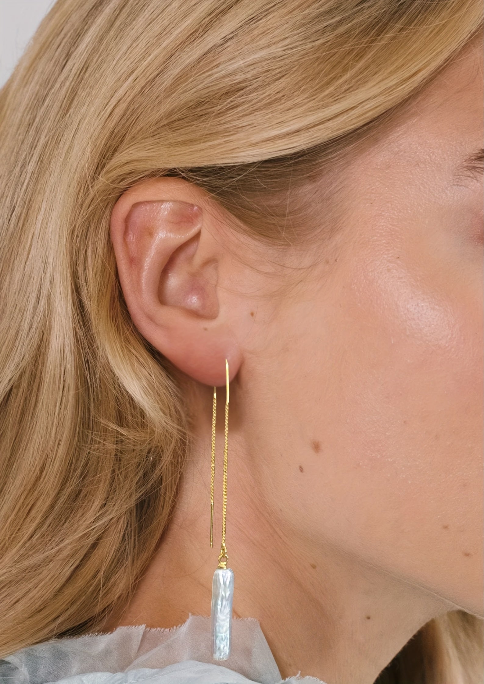 Pearls Tassel Drop Earrings