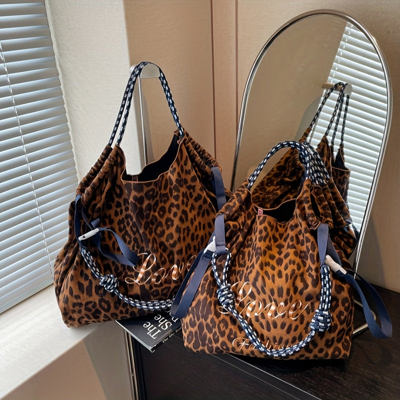 Leopard Print Crossbody Bag