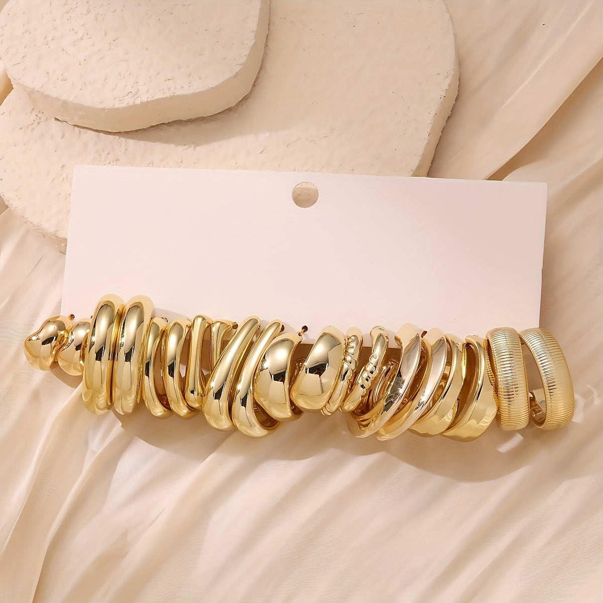 1/10/30 Pairs Resin Retro Style Earrings Set