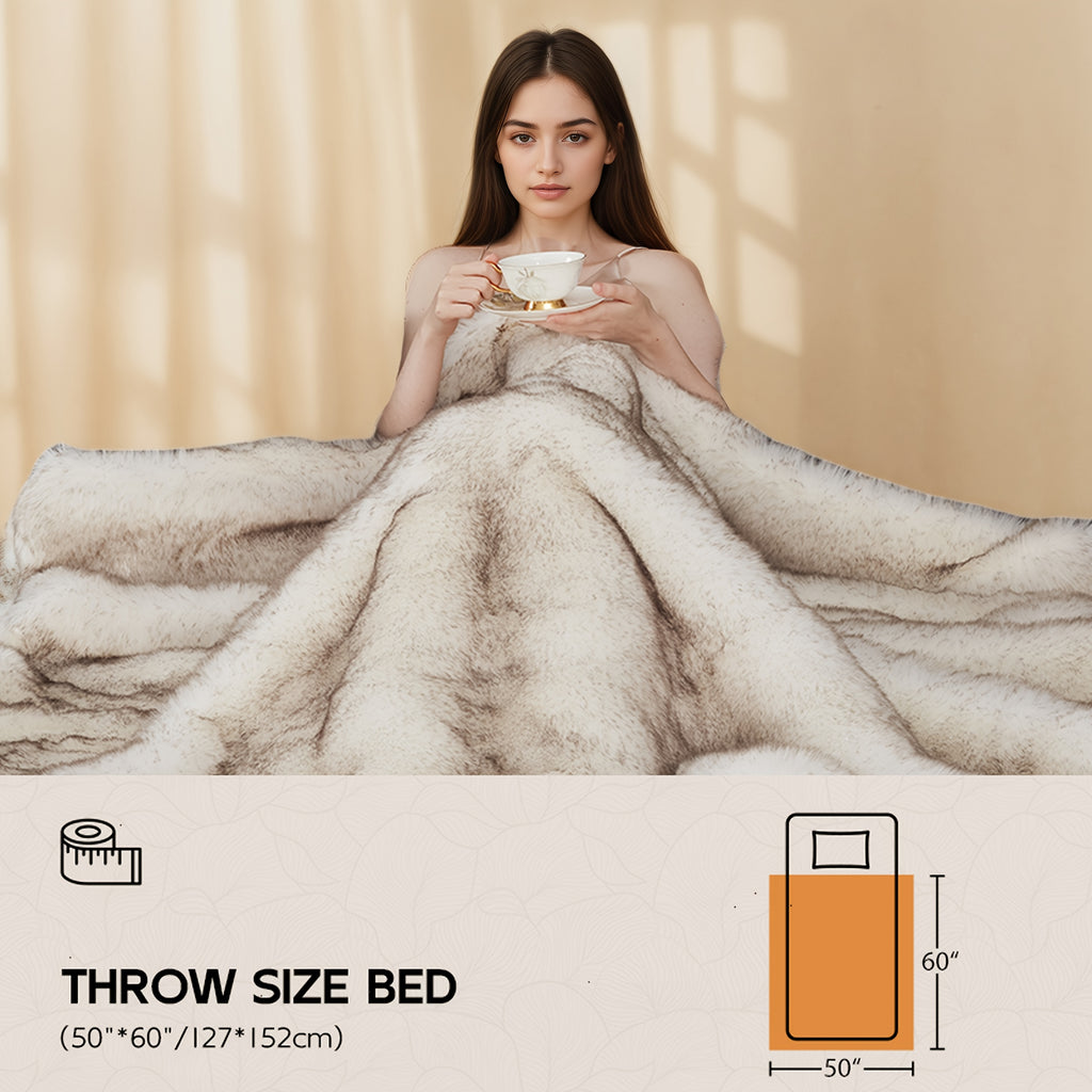 Reversible Faux Fur Blanket