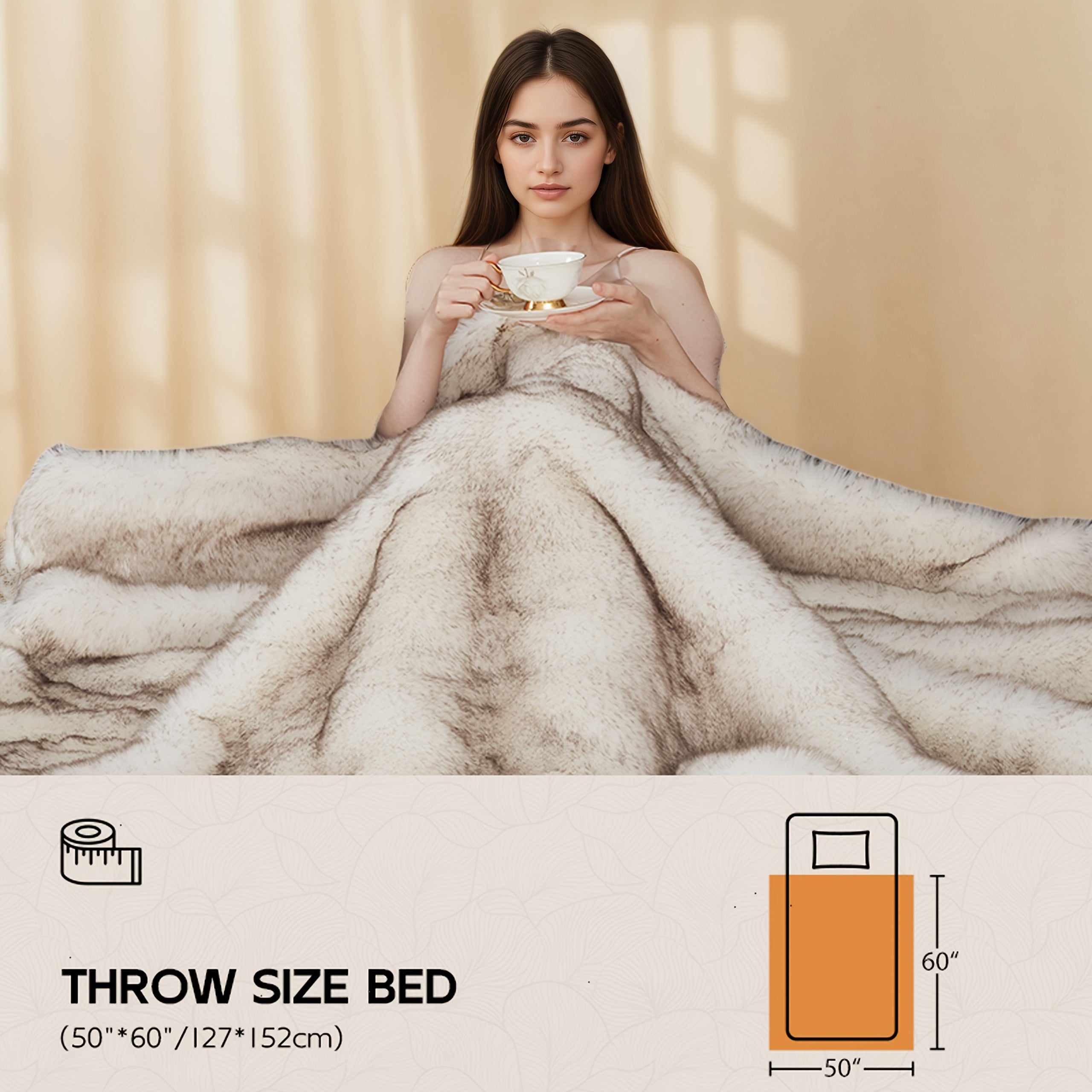 Reversible Faux Fur Blanket