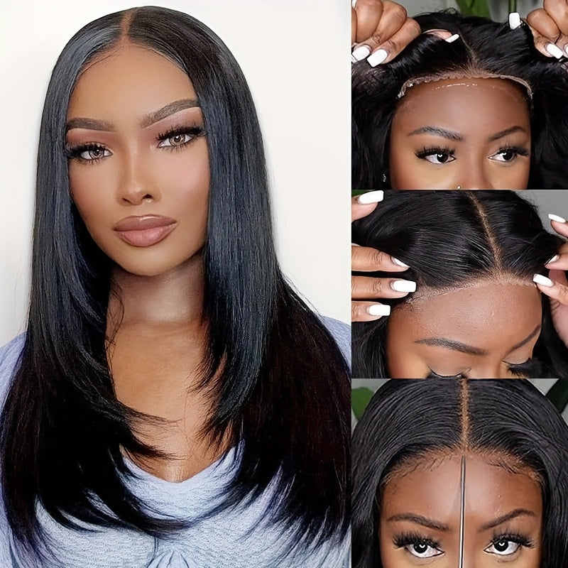 Glueless T-Part Synthetic Lace Front Wig