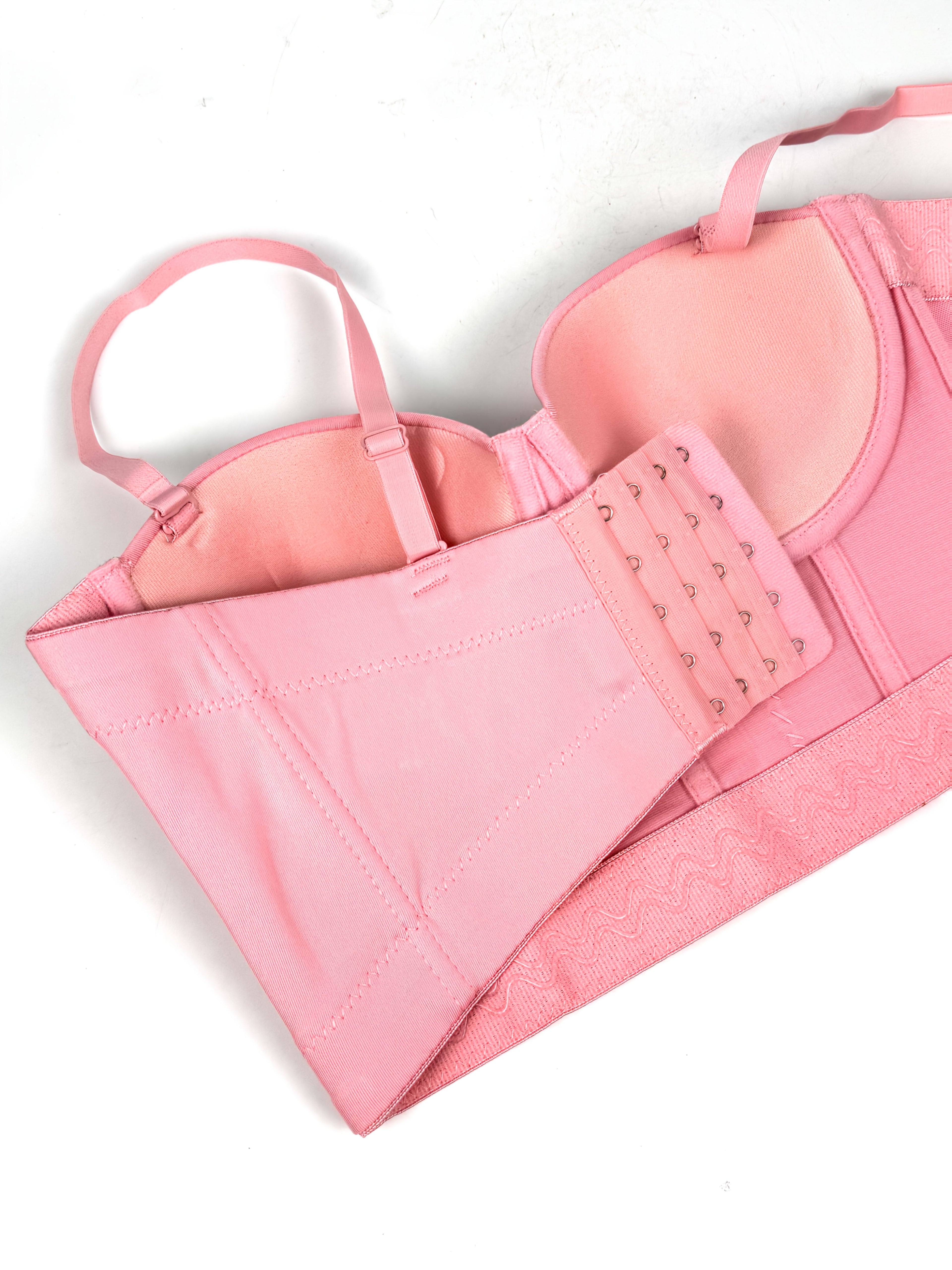 #8185 French Design Sleeveless Vest, Niche Shaping Underwear for Women, Fishbone Top with Studs and Shiny Rhinestones, Women'S Group Tightening Wrap Chest