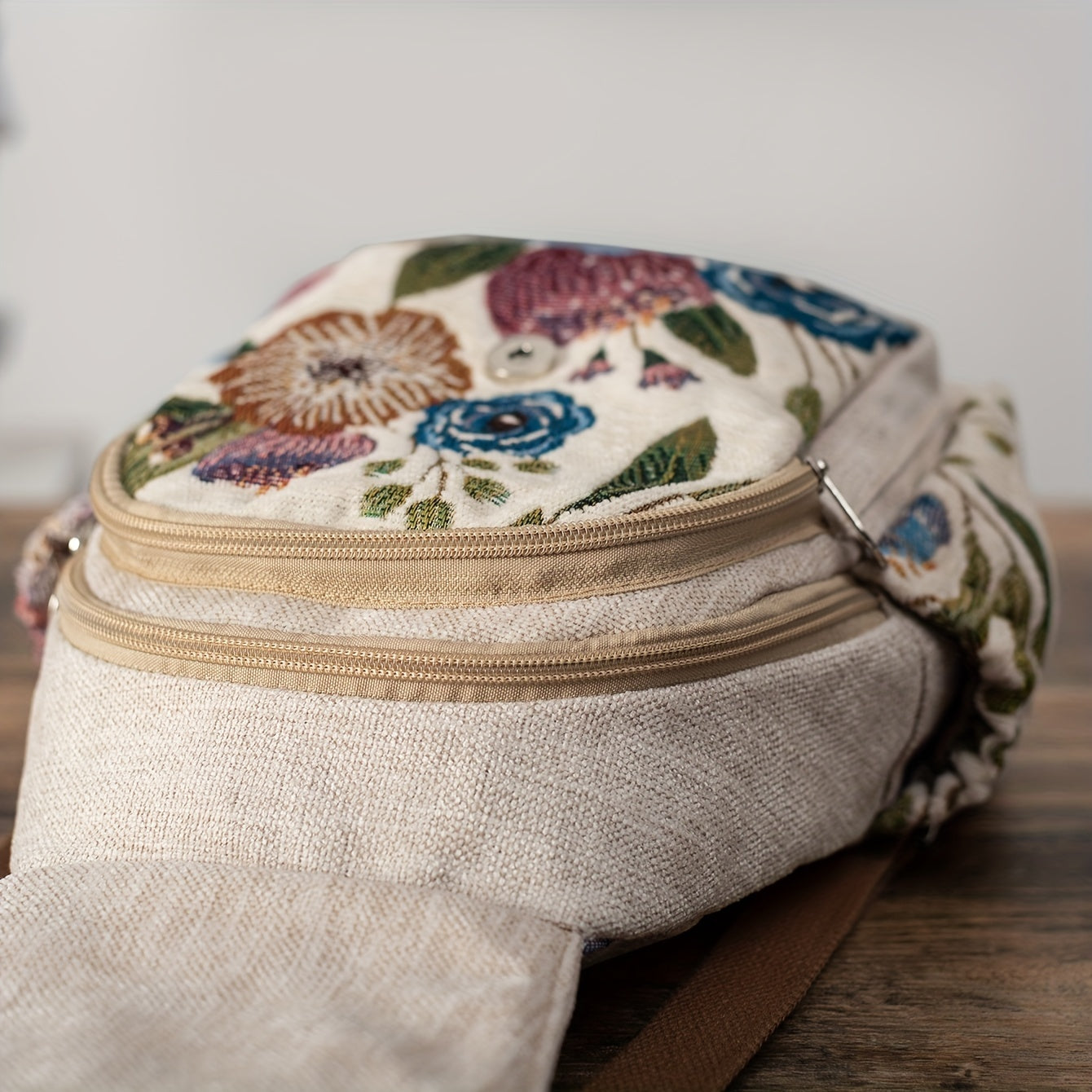 Vintage Ethnic Style Backpack, Retro Bohemian Travel Daypack, Women's Casual Boho Knapsack