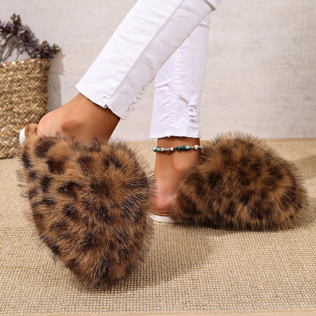 Cozy Leopard Slippers