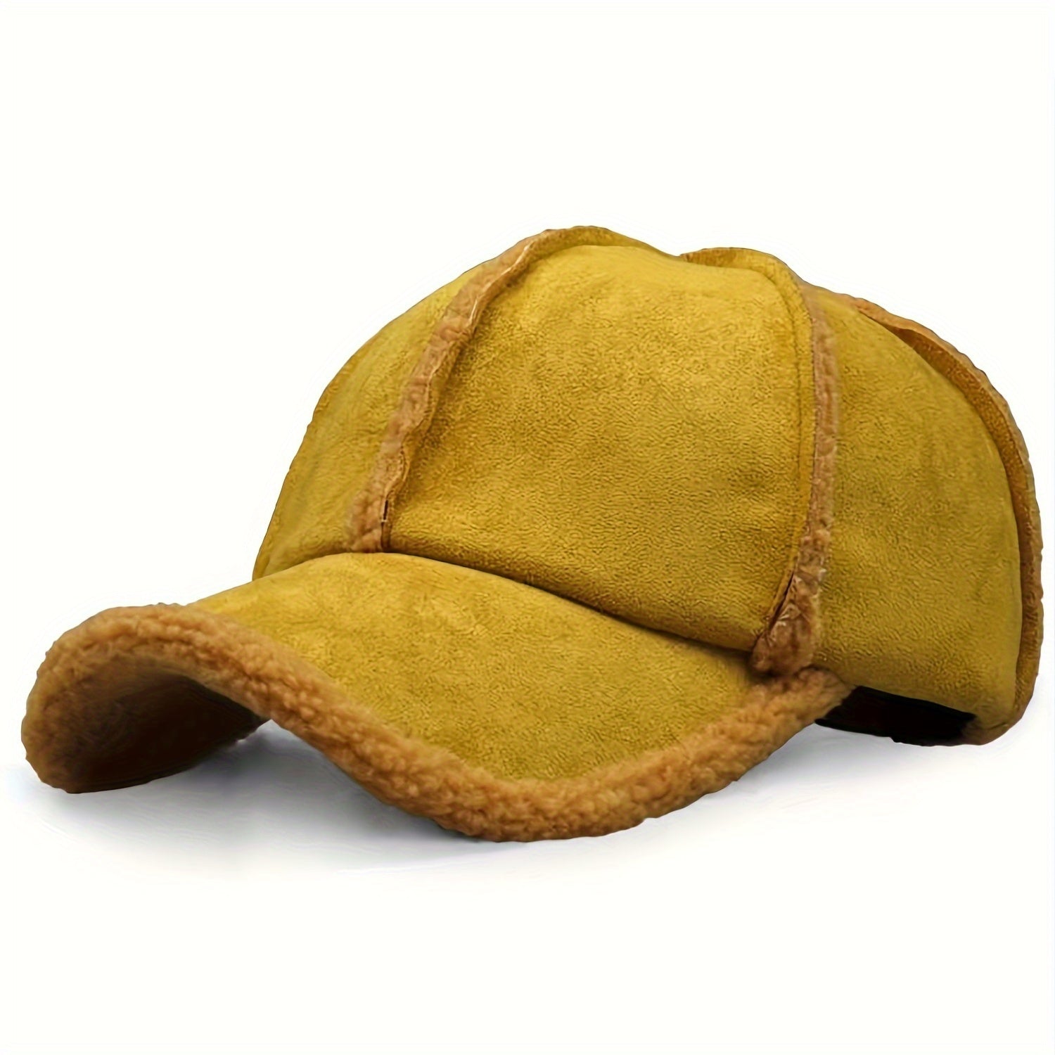 Polyester Baseball Cap with Imitation Lamb Lining