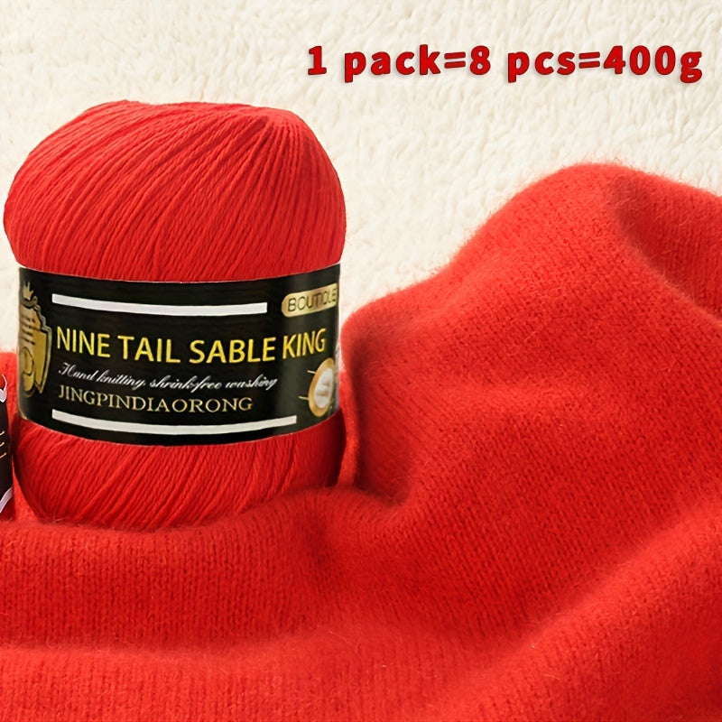 8rolls/pack Wool 10.00%, Cashmere 90.00% Yarn