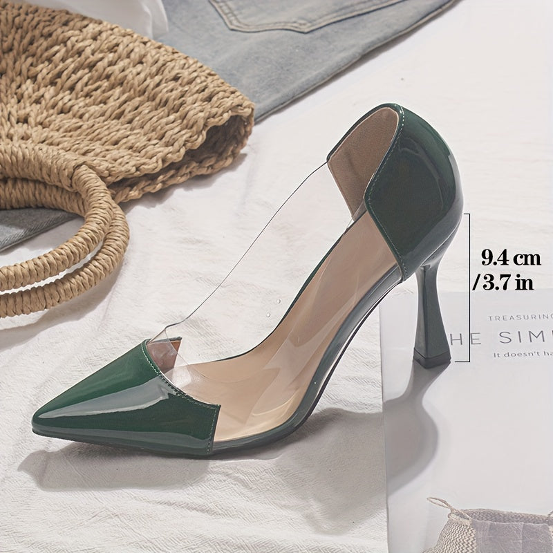Pointed-Toe Stiletto High-Heel Shoes