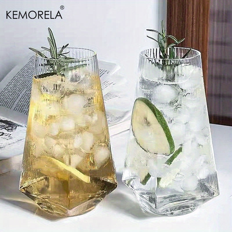 Vertical Geometric Highball Glass