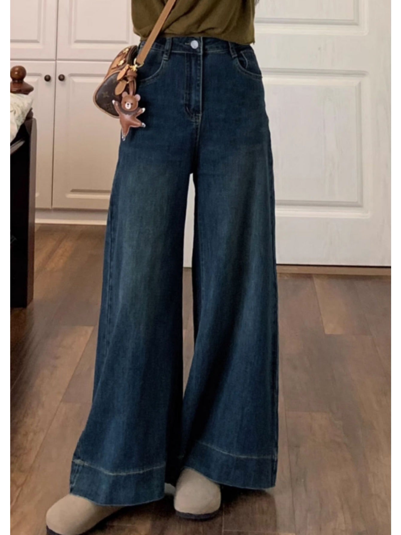 High-Waisted Wide Leg Jeans