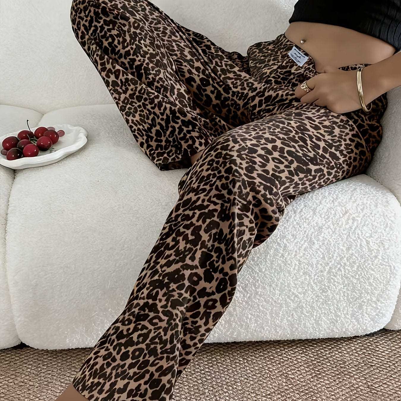 Leopard Print Lounge Pants