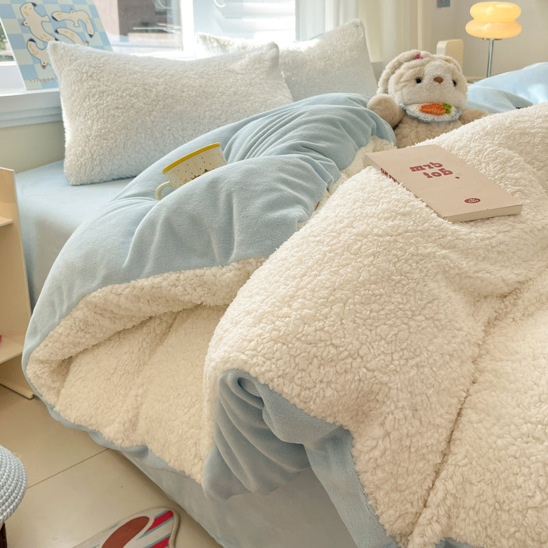 {3/4pcs} Lambskin Milk Velvet Set