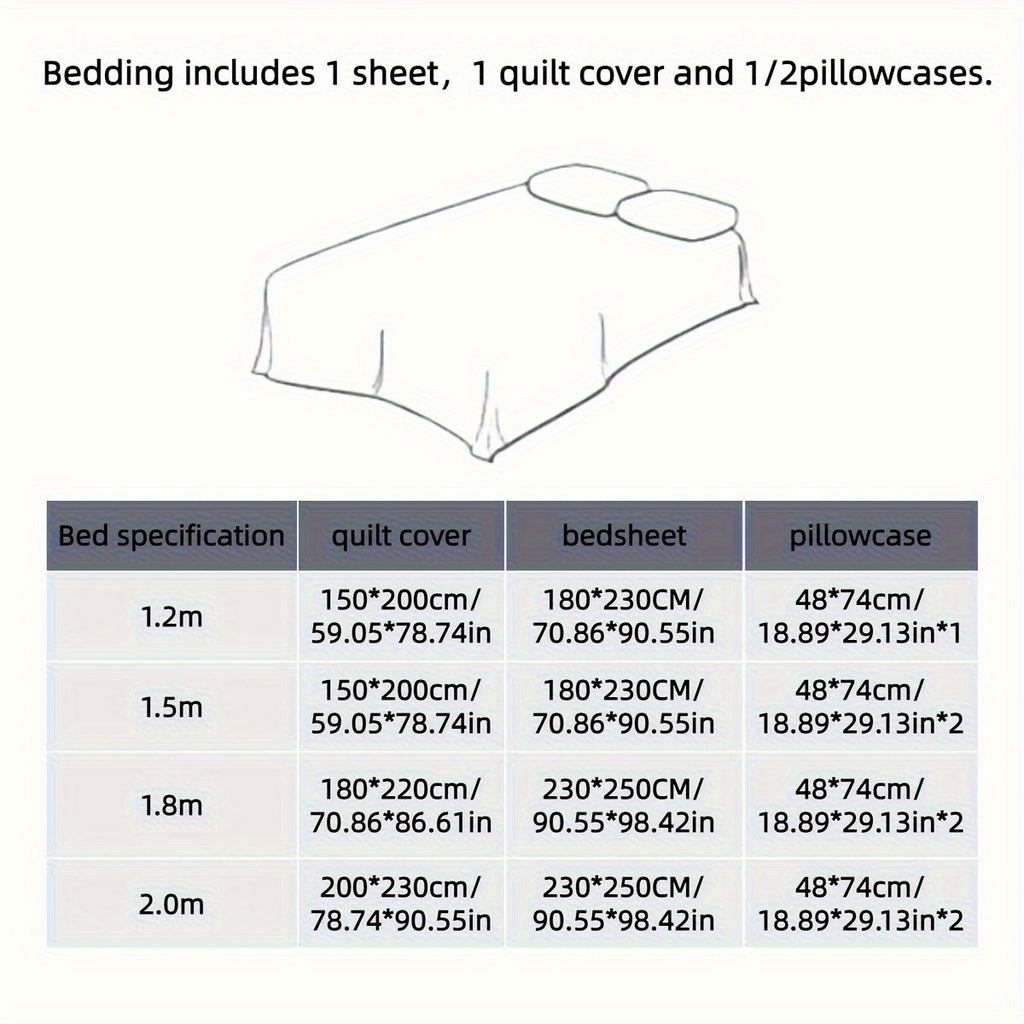 French Black Lace Bedding Set of 4pcs