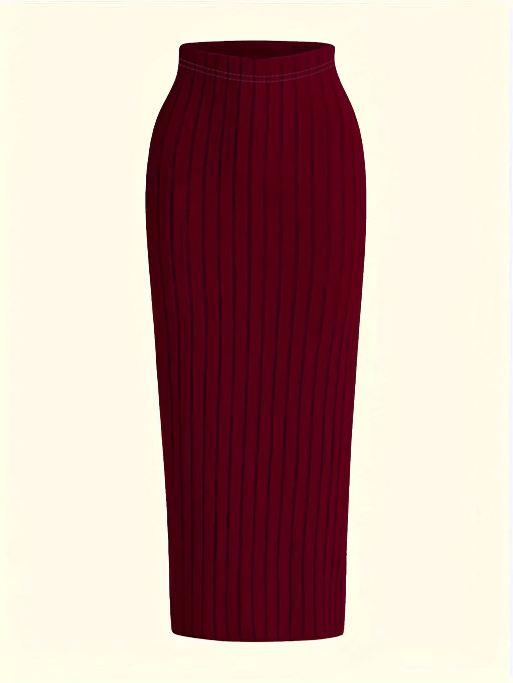 High-Waisted Stretch Pencil Skirt Set