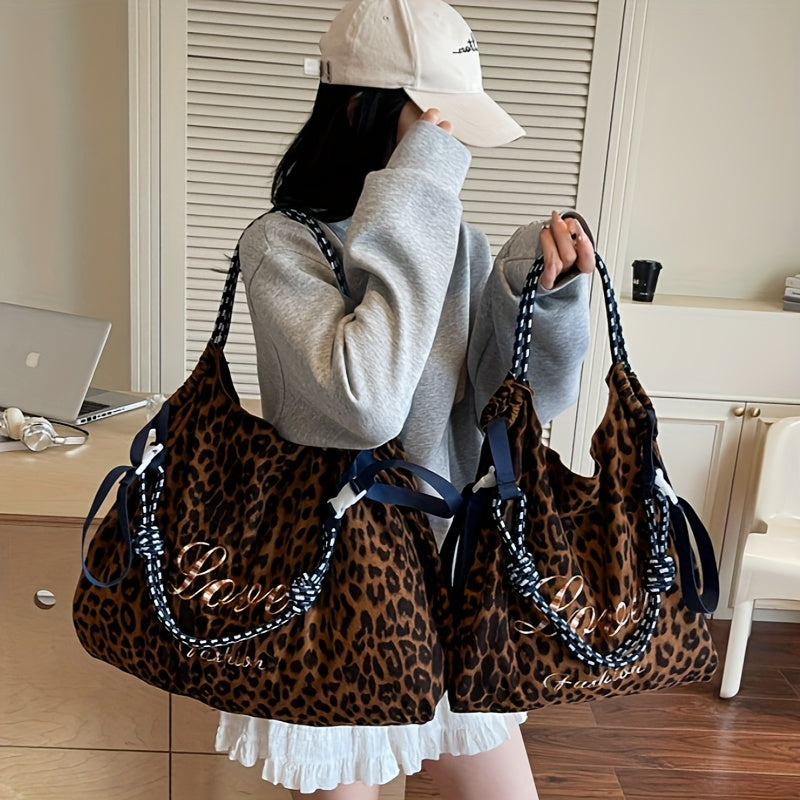 Leopard Print Crossbody Bag