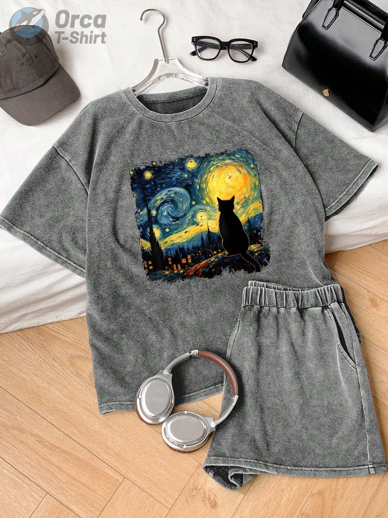 Women's Vintage Washed Heavyweight T-Shirt - Loose Fit Soft & Breathable Everyday Casual Top - Non-See-Through Light colored Tee for Spring/Summer Outfits