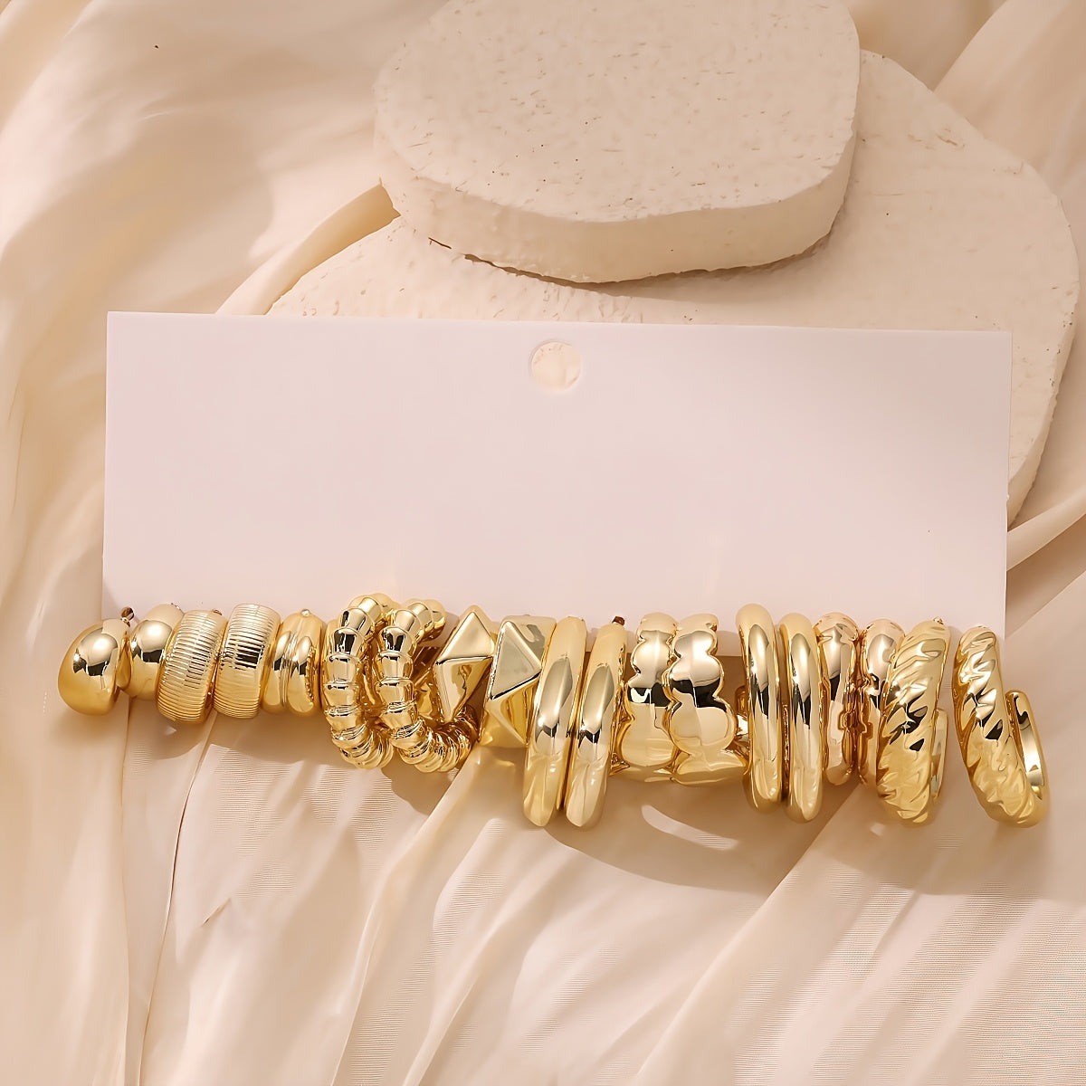 1/10/30 Pairs Resin Retro Style Earrings Set