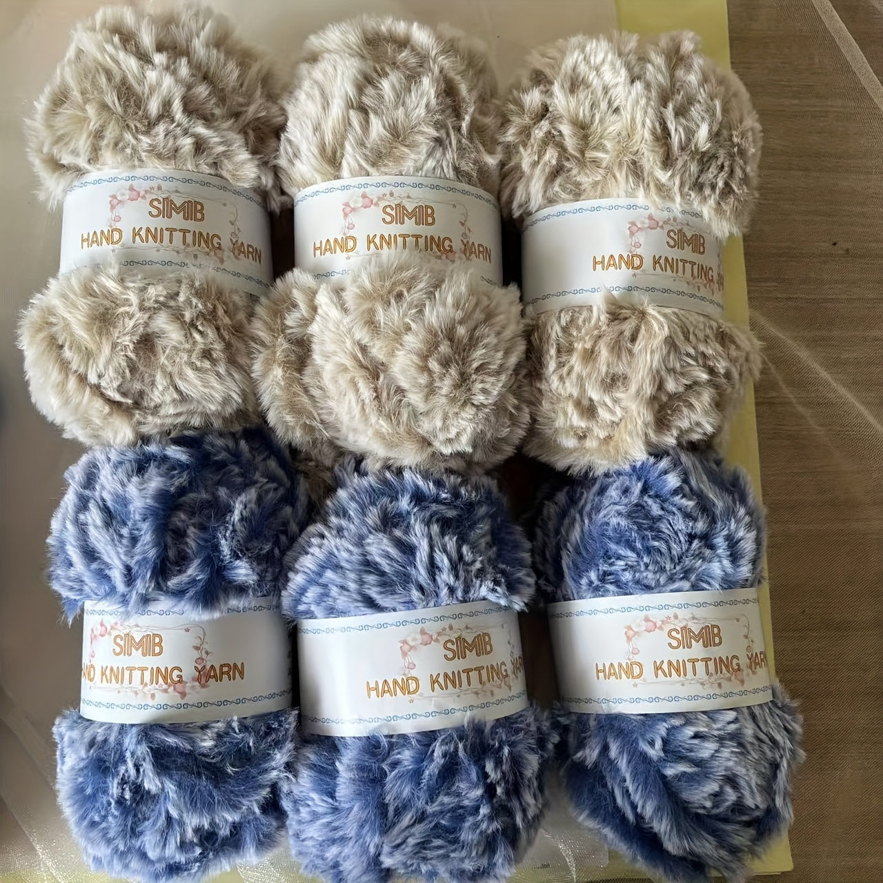 Fake Cozy Mink Fur Recycle Yarn