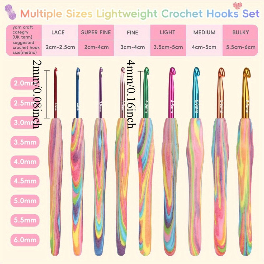Rainbow Crochet Set