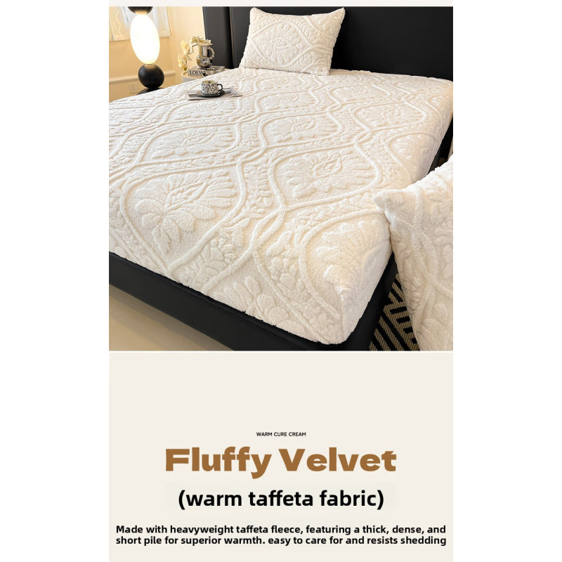 Jacquard Velvet Fitted Sheet